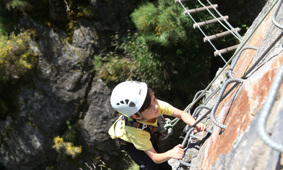 Via ferrata enfant